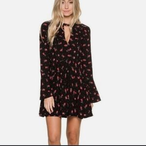 Free people black floral dresd